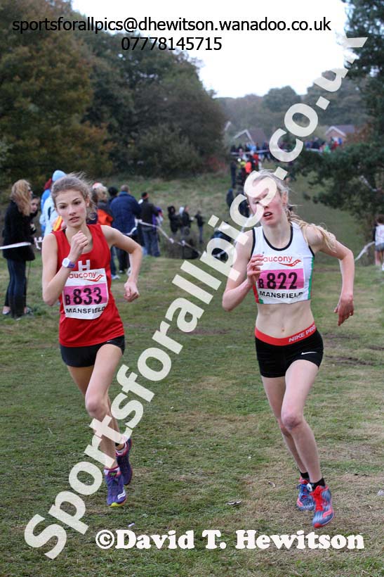 Girls under-15s, 2016 National Cross Country Relays, Berry Hill Park, Mansfield. Photo: David T. Hewitson/Sports for All Pics